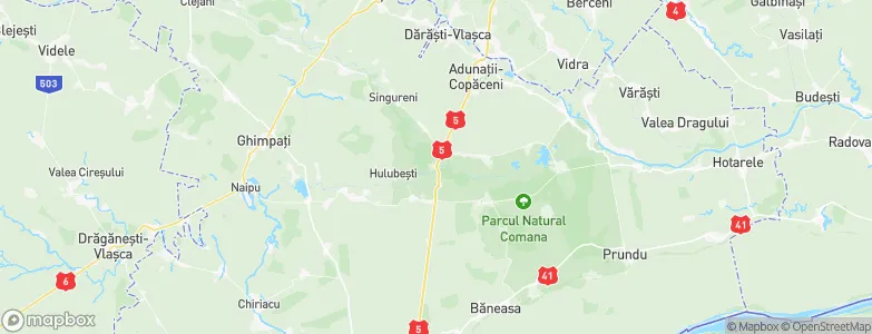 Călugăreni, Romania Map