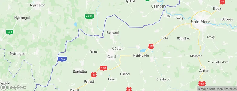 Căpleni, Romania Map