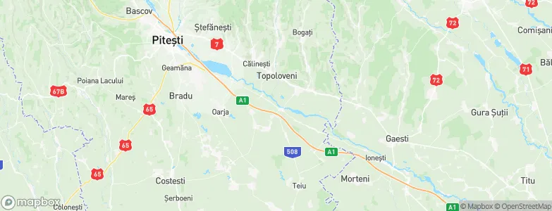 Căteasca, Romania Map