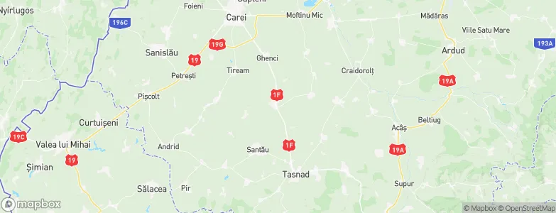 Căuaş, Romania Map