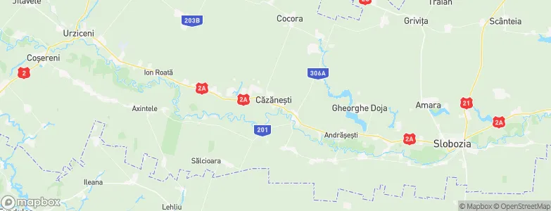 Căzăneşti, Romania Map