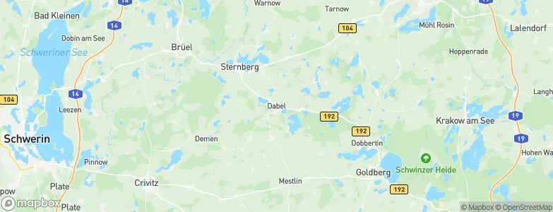 Dabel, Germany Map