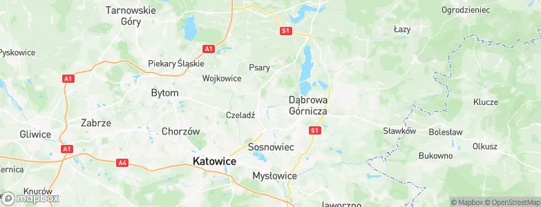Dąbie Dolne, Poland Map