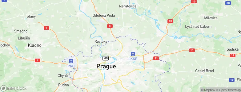 Ďáblice, Czechia Map