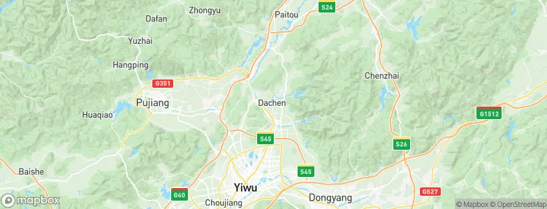 Dachen, China Map