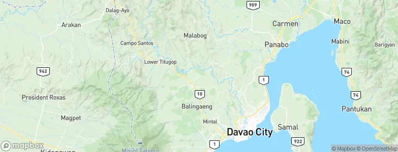 Dacudao, Philippines Map