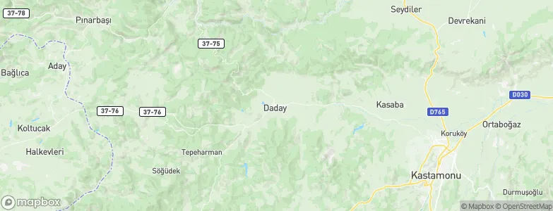 Daday, Turkey Map