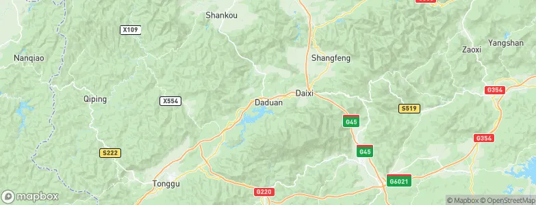 Daduan, China Map