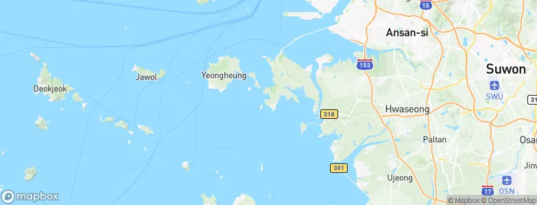 Daebudo, South Korea Map