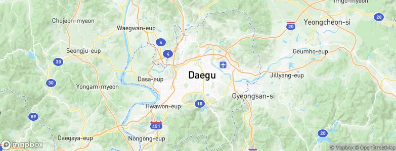 Daegu, South Korea Map