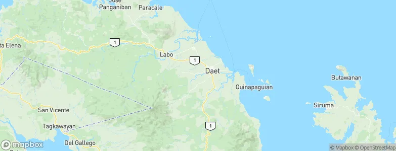 Daet, Philippines Map