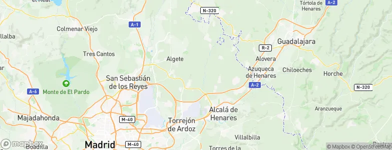 Daganzo de Arriba, Spain Map