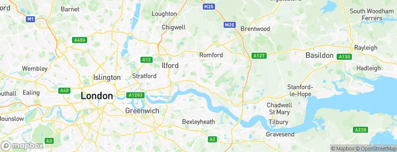 Dagenham, United Kingdom Map