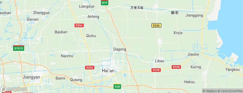 Dagong, China Map