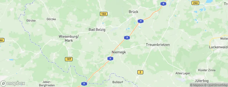 Dahnsdorf, Germany Map