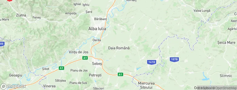 Daia Română, Romania Map