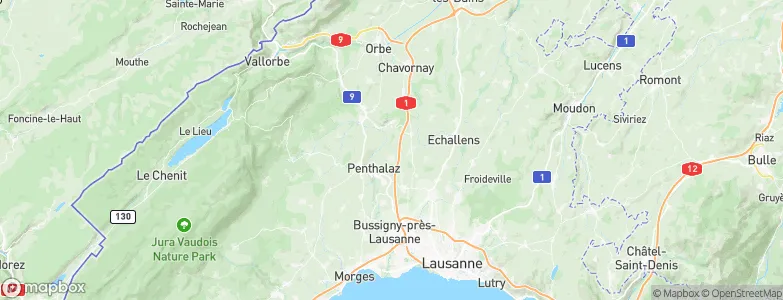 Daillens, Switzerland Map