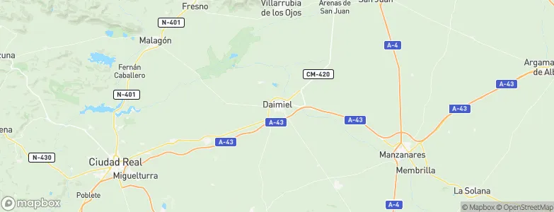 Daimiel, Spain Map