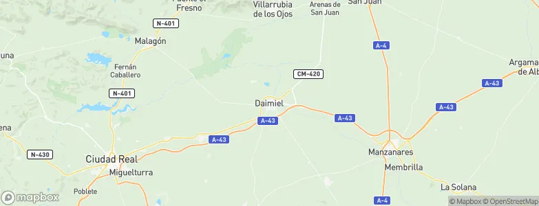 Daimiel, Spain Map