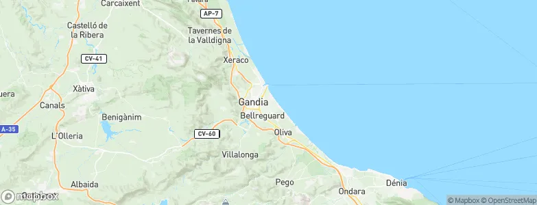 Daimús, Spain Map
