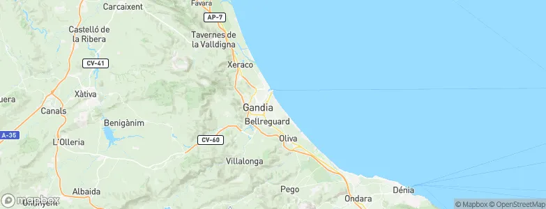 Daimús, Spain Map