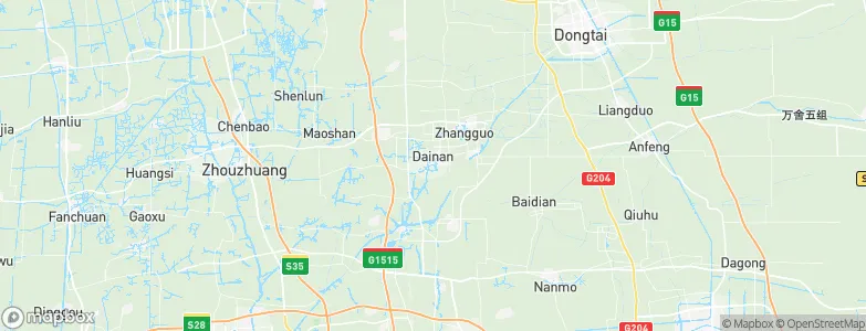 Dainan, China Map