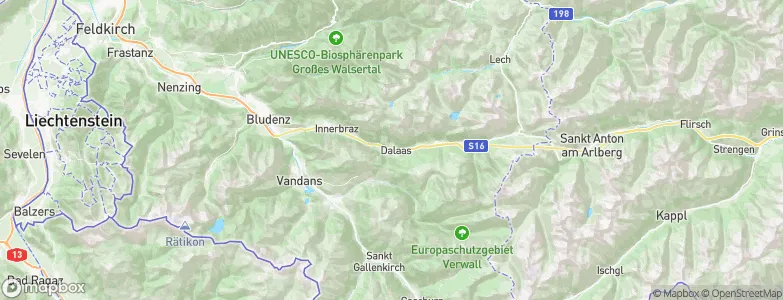 Dalaas, Austria Map
