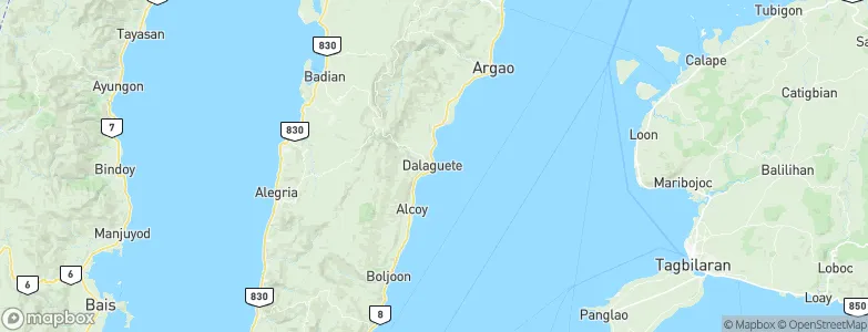 Dalaguete, Philippines Map