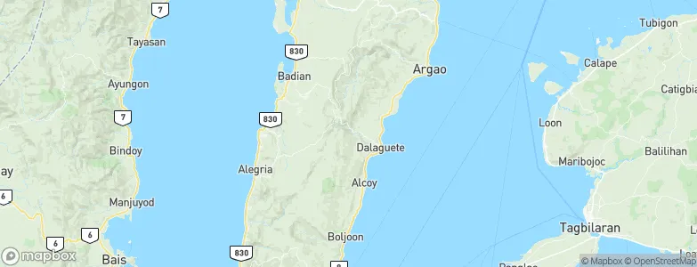 Dalaguete, Philippines Map