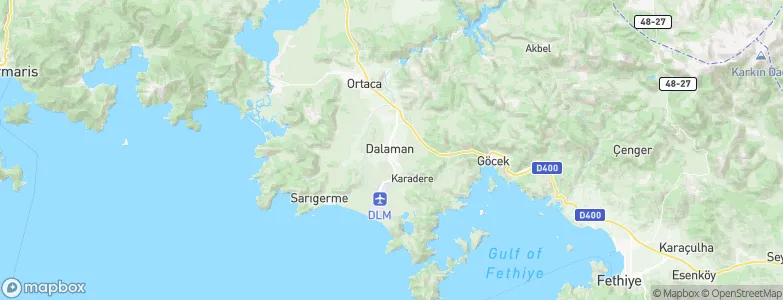 Dalaman, Turkey Map