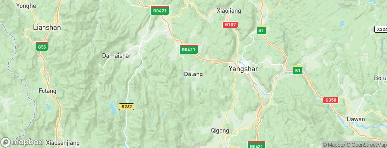 Dalang, China Map
