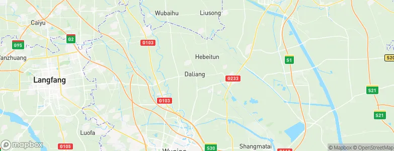 Daliang, China Map
