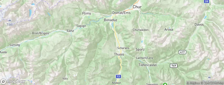 Dalin, Switzerland Map