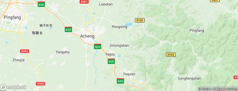 Daling, China Map