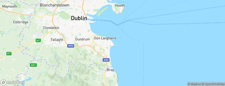 Dalkey, Ireland Map