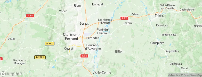 Dallet, France Map