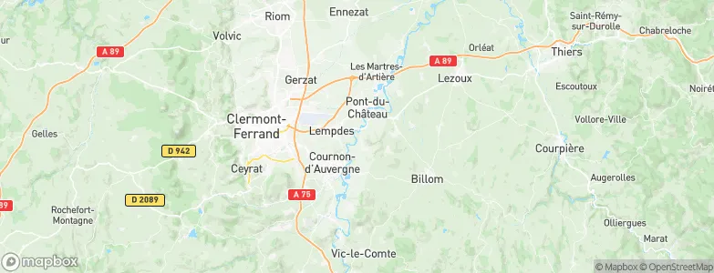 Dallet, France Map