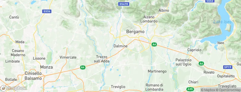 Dalmine, Italy Map