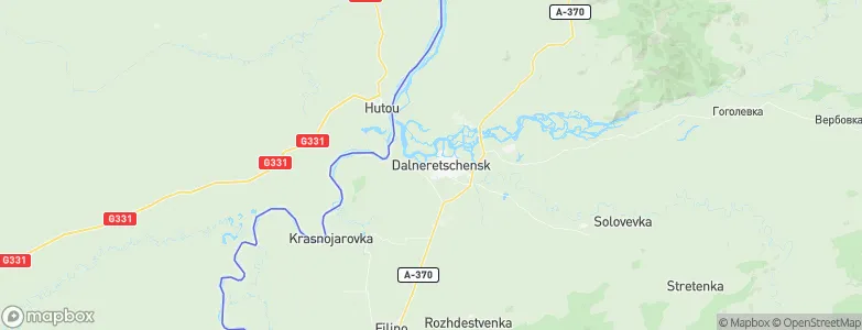 Dalnerechensk, Russia Map