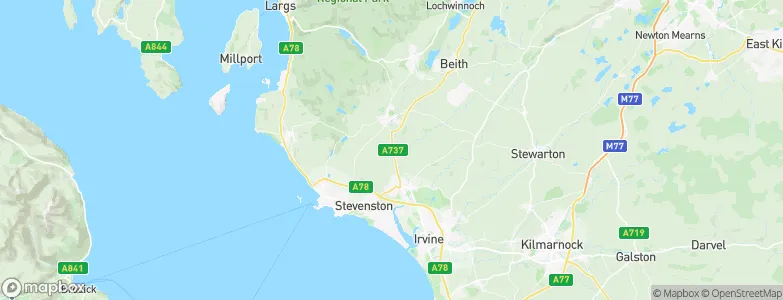 Dalry, United Kingdom Map