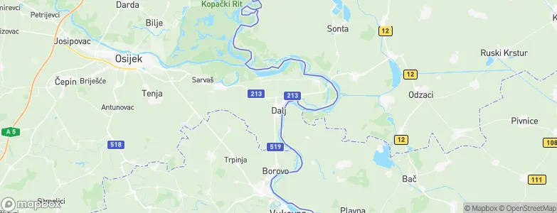 Dalya, Croatia Map