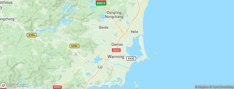 Damao, China Map