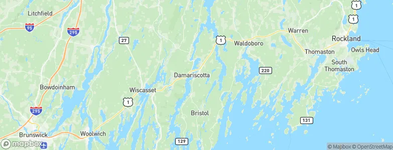 Damariscotta, United States Map