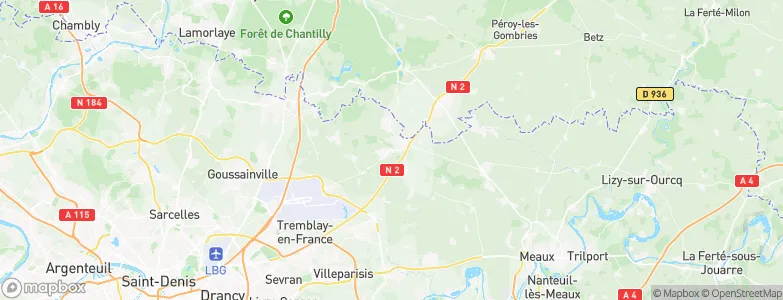 Dammartin-en-Goële, France Map