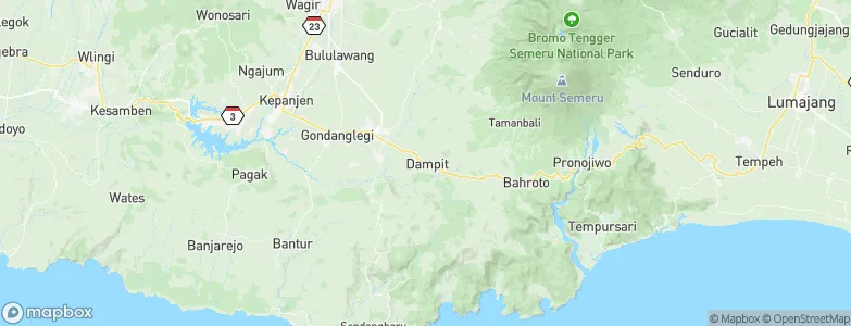 Dampit, Indonesia Map