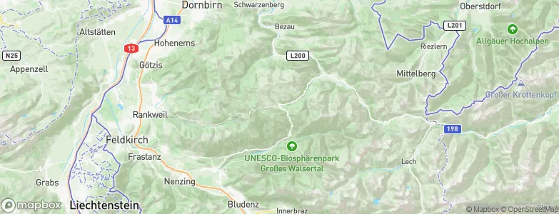 Damüls, Austria Map