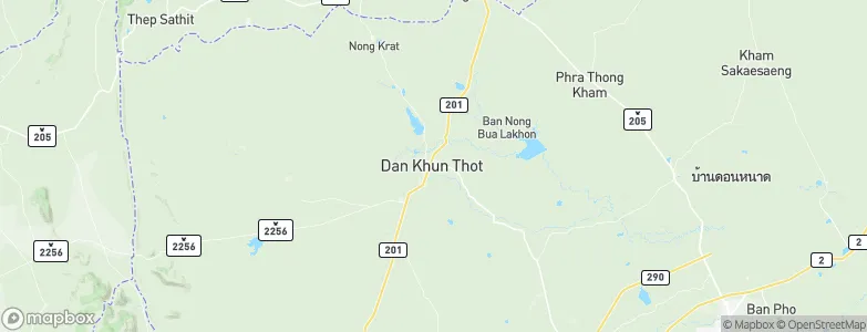 Dan Khun Thot, Thailand Map
