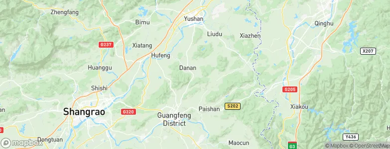 Danan, China Map