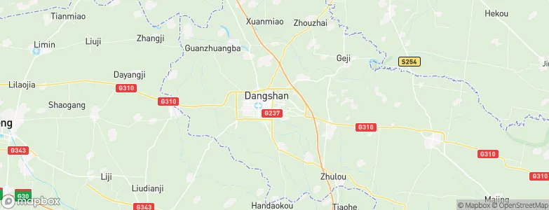Dangcheng, China Map