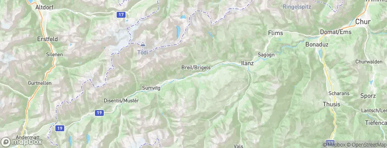 Danis, Switzerland Map